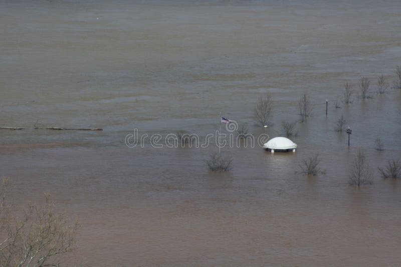 Flooding on the Ohio river