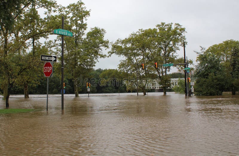 Flooding at the intersection of Kelly Drive and Midvale Ave. in the East Falls section of Philadelphia caused by Hurricane Irene. (Taken 9:30am on 08/28/2011). Flooding at the intersection of Kelly Drive and Midvale Ave. in the East Falls section of Philadelphia caused by Hurricane Irene. (Taken 9:30am on 08/28/2011)