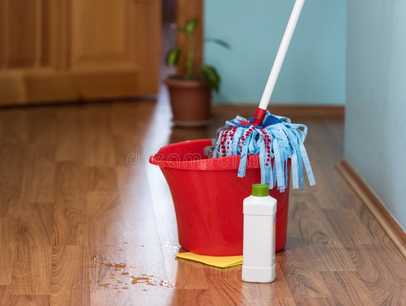Floor cleaning stock image. Image of material, brush 105579937