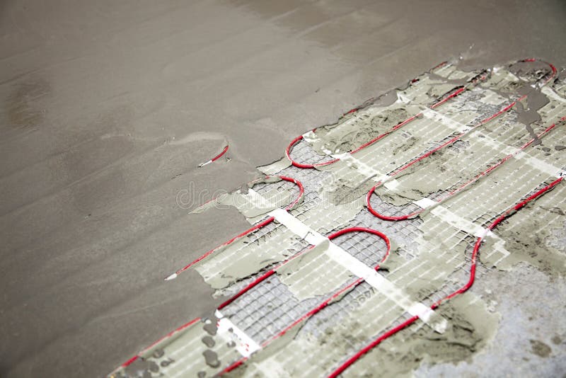 Floor heating coils stock image. Image of construction 18866699