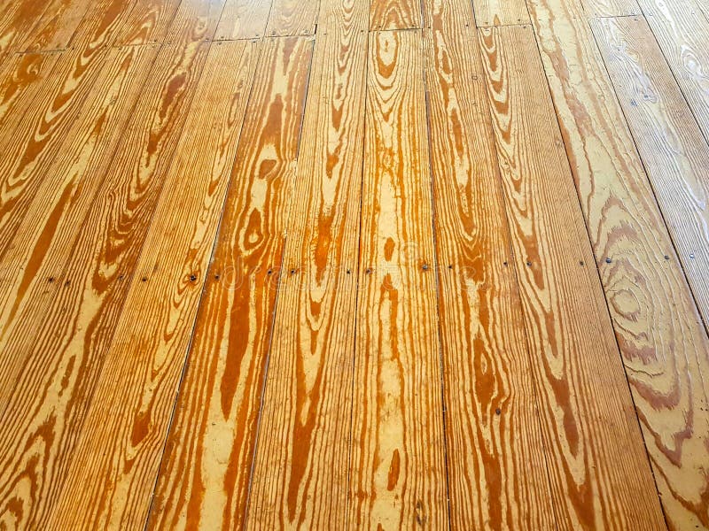 Floor Made of Wood Boards with Reflections of the Varnish Layer Stock
