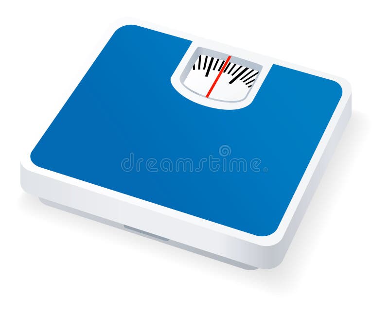 Floor scale isolated on the white background. Vector illustration. Floor scale isolated on the white background. Vector illustration