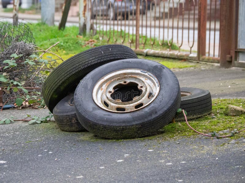 Rusty car rims stock image. Image of metal, rust, transport 4608811