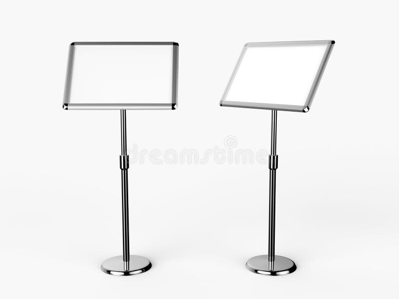 A3 Sign Floor Stand (Heavy Duty Base) Frame Poster Stand Display Stands  BLACK