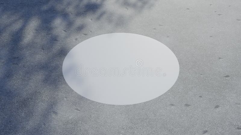 Download Floor Sticker Concrete Mockup 3D Rendering Stock ...