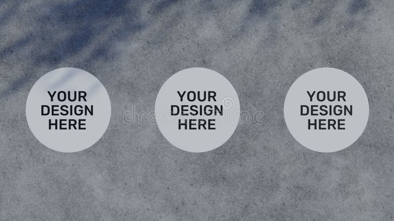 Download Floor Sticker Concrete Mockup 3D Rendering Stock ...