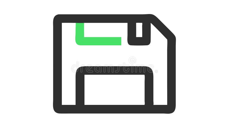 Floppy disk data storage save computer icon , vector design Generative AI vector illustration