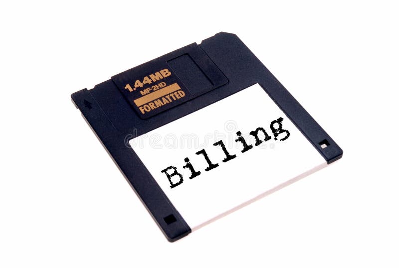 Floppy disk with label