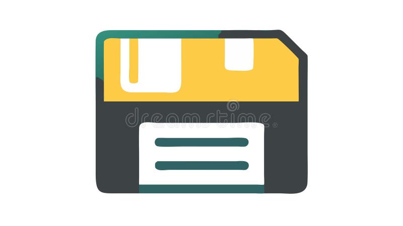 Floppy Disk Save Data Storage Icon, vector design Generative AI vector illustration
