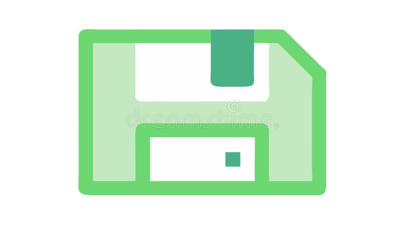 Floppy Disk Save Icon Flat Design Vector, Data Storage Computer Symbol, vector design Generative AI royalty free illustration