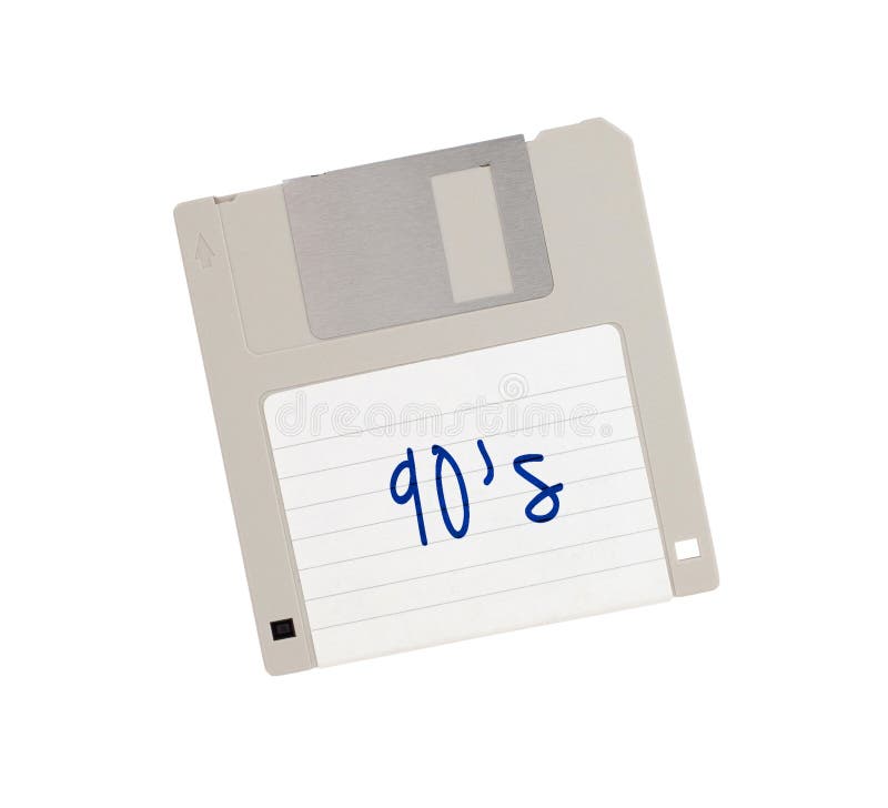Floppy disk - tecnologia a partire dal passato, isolato su bianco immagini stock Floppy disk - tecnologia a partire dal passato, isolato su bianco immagini stock