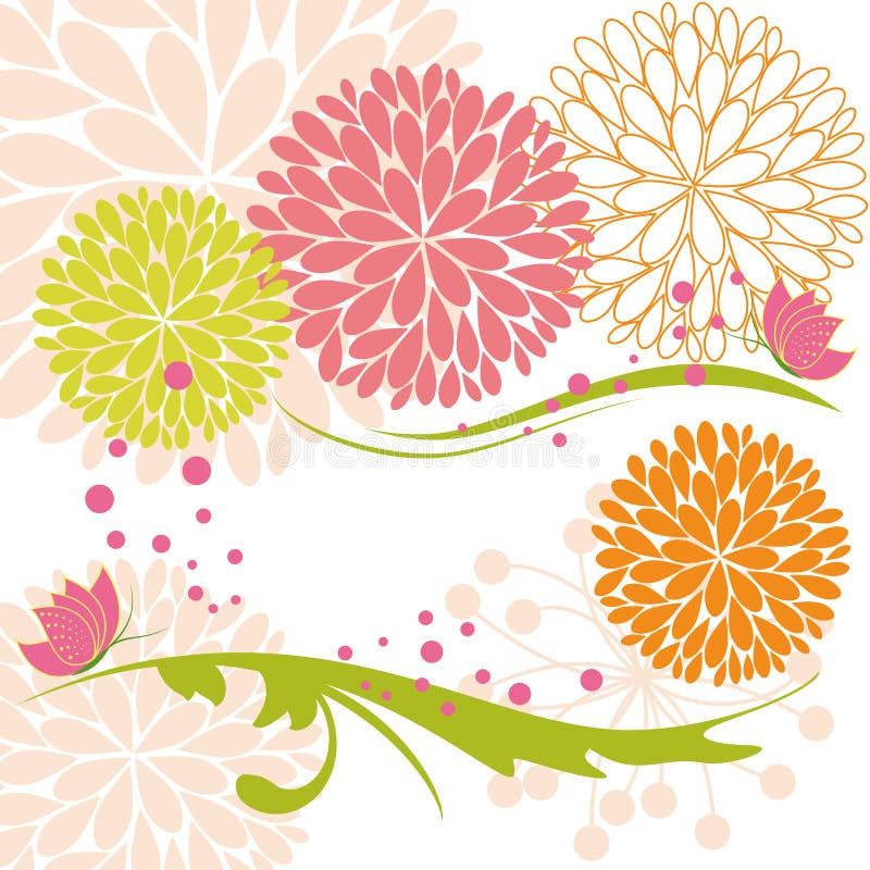 Flor colorida y mariposa de la primavera abstracta libre illustration Flor colorida y mariposa de la primavera abstracta libre illustration