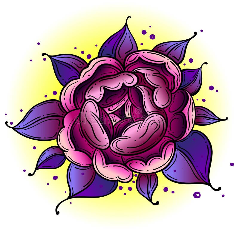 Flor de Rosa da tatuagem Tatuagem, s?mbolo m?stico C?pia de Boho, cartaz, t-shirt textiles Arte da ilustra??o do vetor Gravura do ilustração do vetor Flor de Rosa da tatuagem Tatuagem, s?mbolo m?stico C?pia de Boho, cartaz, t-shirt textiles Arte da ilustra??o do vetor Gravura do ilustração do vetor