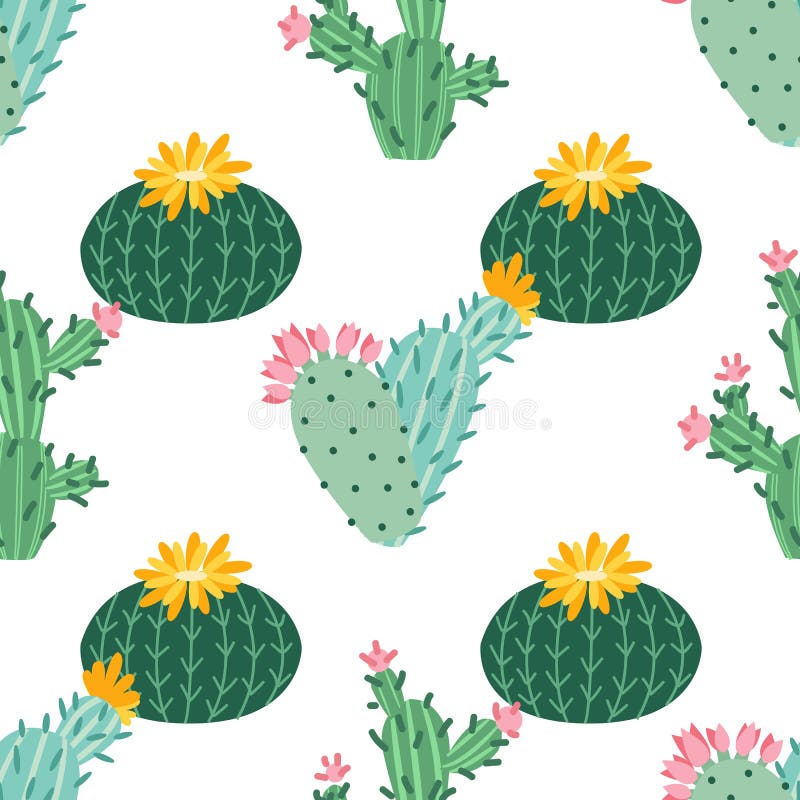 Flor do cacto Cactos brilhantes, folhas do alo?s, desenhos animados tropicais da flora do deserto suculento ex?tico do ver?o das ilustração stock Flor do cacto Cactos brilhantes, folhas do alo?s, desenhos animados tropicais da flora do deserto suculento ex?tico do ver?o das ilustração stock