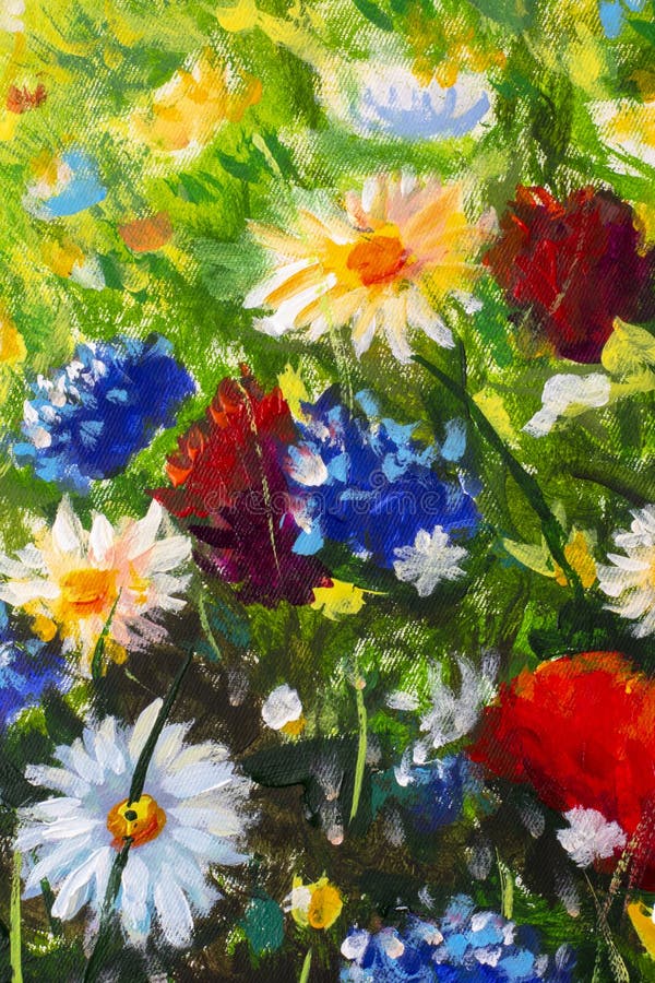 Flor do close-up da pintura a óleo Macro grande do close up das flores na lona Impressionismo moderno Arte finala de Impasto imagem de stock royalty free Flor do close-up da pintura a óleo Macro grande do close up das flores na lona Impressionismo moderno Arte finala de Impasto imagem de stock royalty free