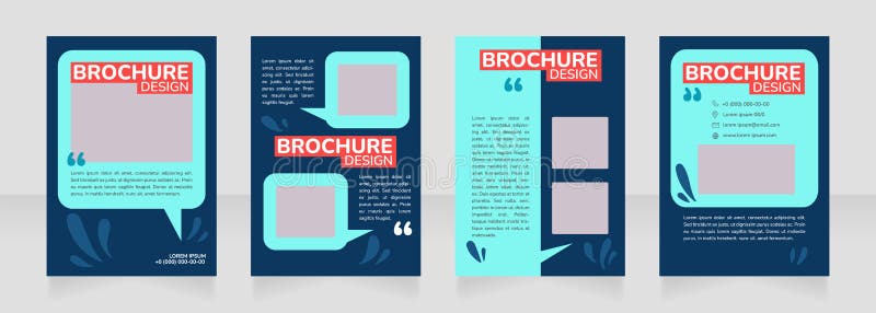 Flora and botany blank brochure design vector illustration