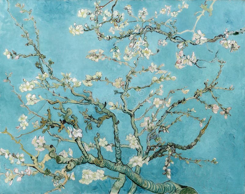 Vincent van Gogh, Almond Blossom, 1890, oil on canvas, Amsterdam, The Netherlands. Vincent van Gogh, Almond Blossom, 1890, oil on canvas, Amsterdam, The Netherlands