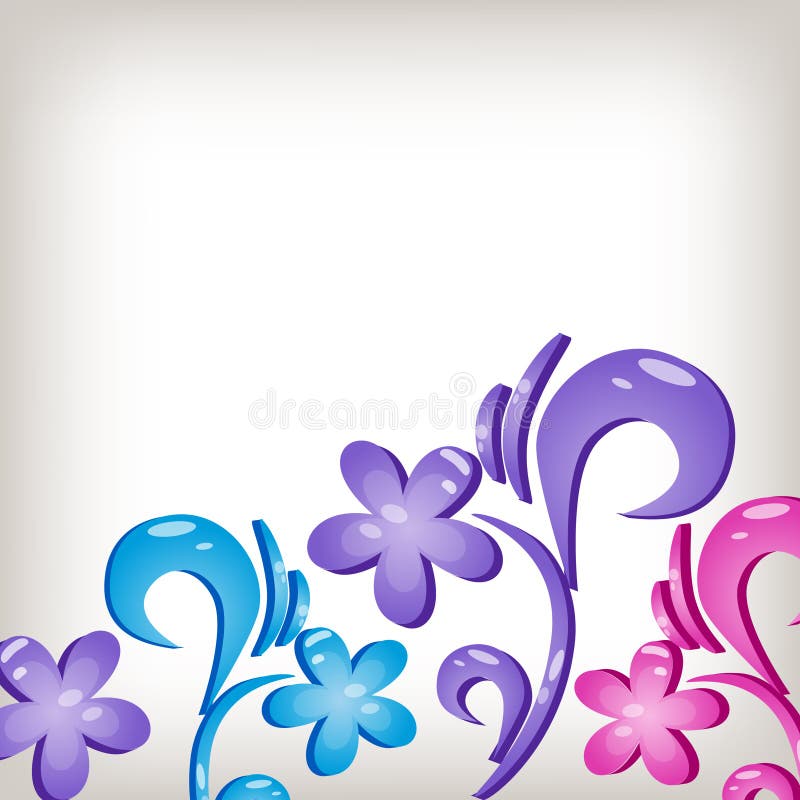 Floral 3d background