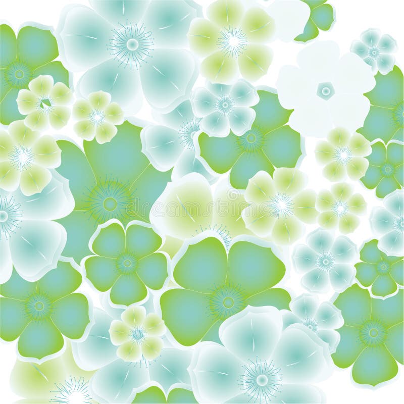 Floral abstract design element