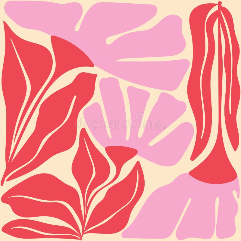 Elemente abstracte florale. compoziția botanică stock illustration