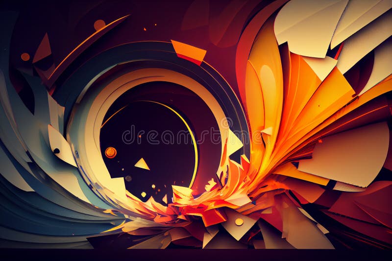 Floral Abstraction Bold and Colorful Background Art Background