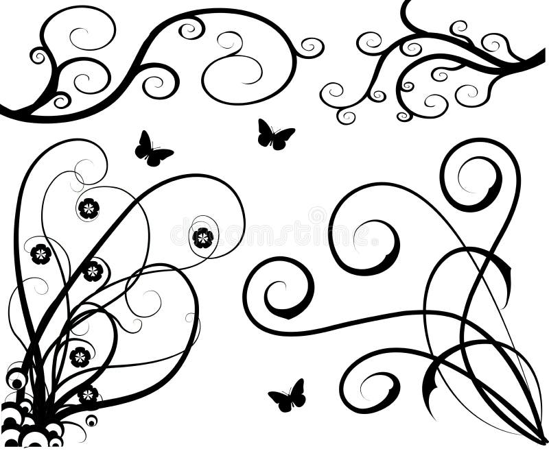 Floral background stock illustration