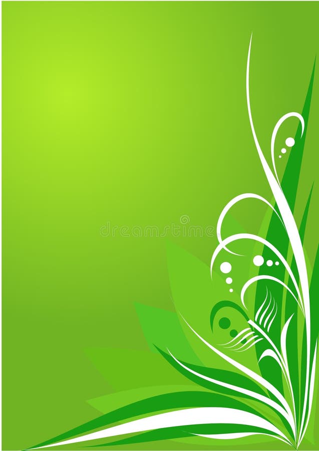 Floral background green