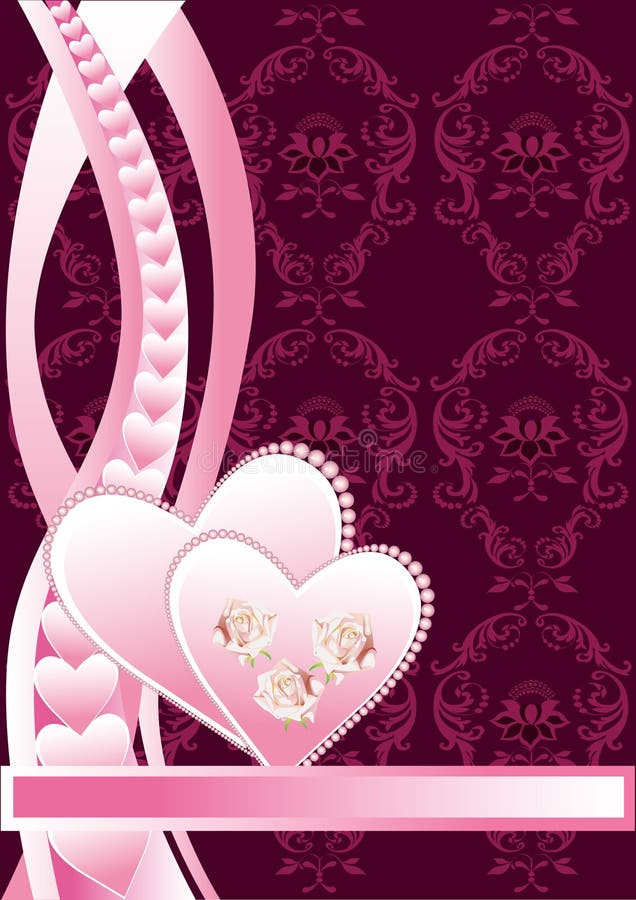 Floral background heart