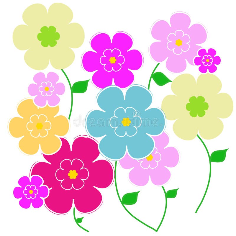 Floral background stock illustration. Illustration of colourful - 31600242