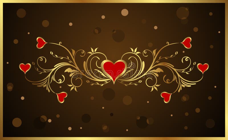 Floral background for Valentine s day