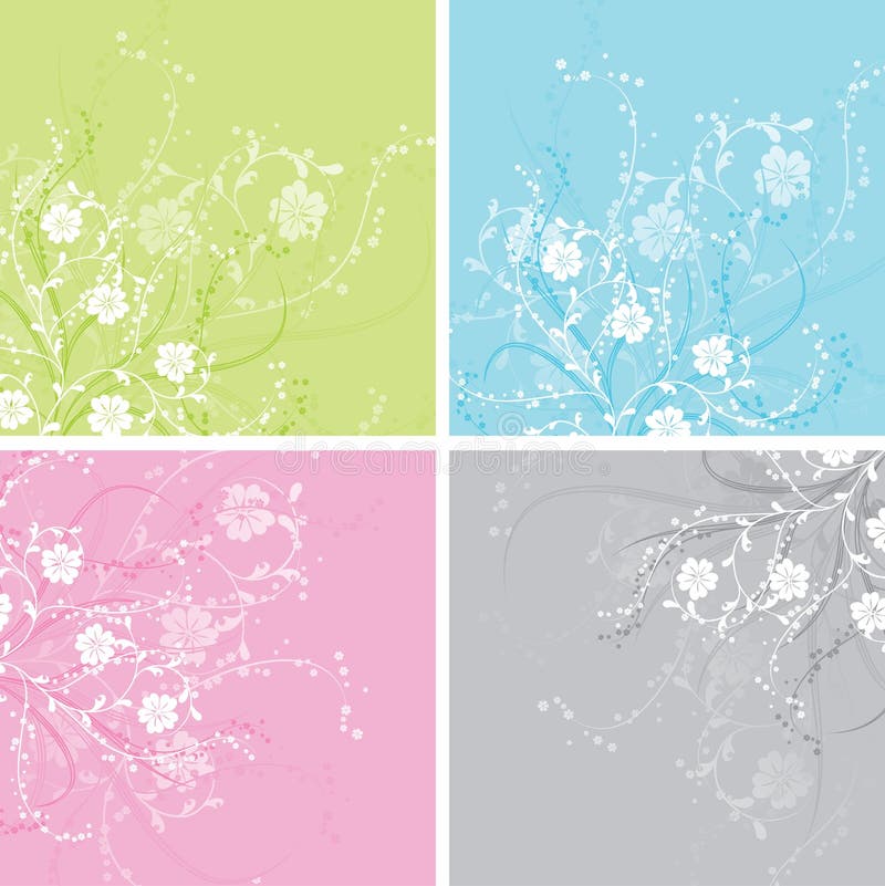 Floral background, vector