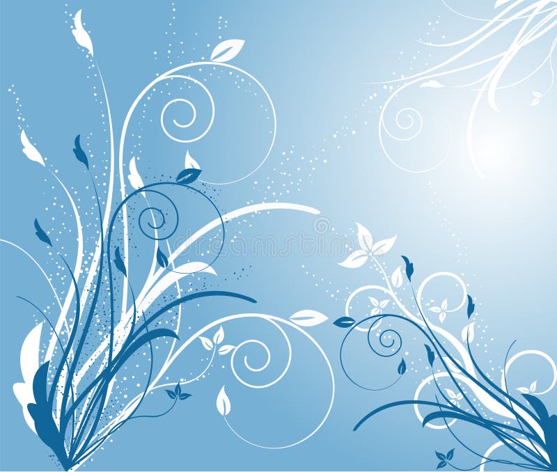 Floral background - vector