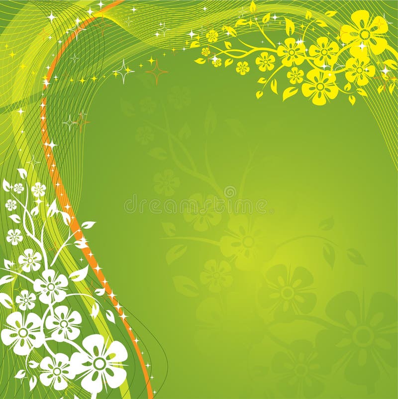 Floral background, vector