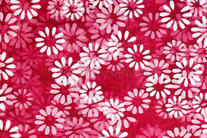 Floral background of white flowers printed on a red net material stock illustration Floral background of white flowers printed on a red net material stock illustration