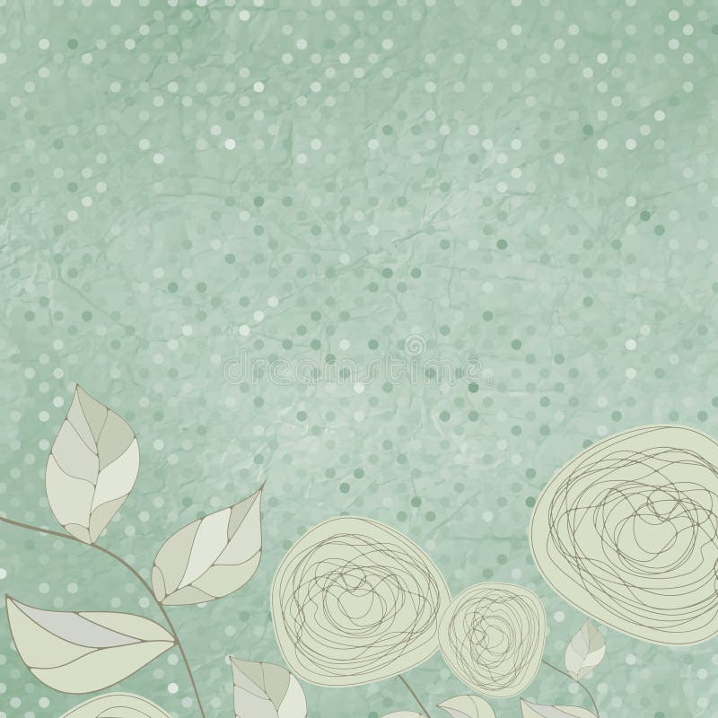 Floral backgrounds with vintage roses. EPS 8