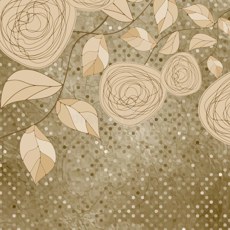 Floral backgrounds with vintage roses. EPS 8