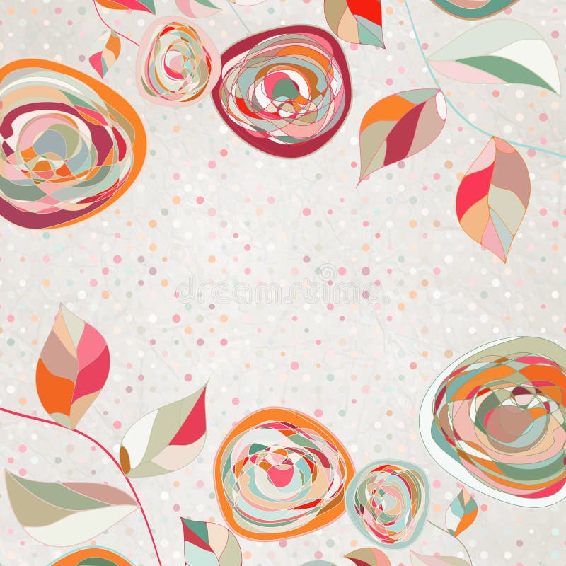 Floral backgrounds with vintage roses. EPS 8