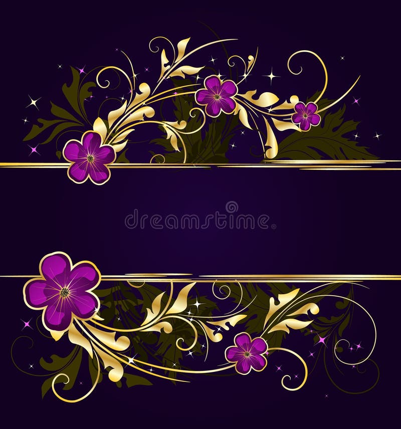 Floral banner