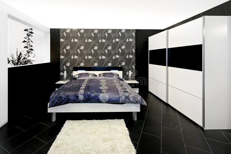 Floral bedroom royalty free stock images