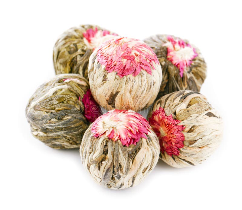 Floral blooming tea balls stock image. Image of beauty 24935863
