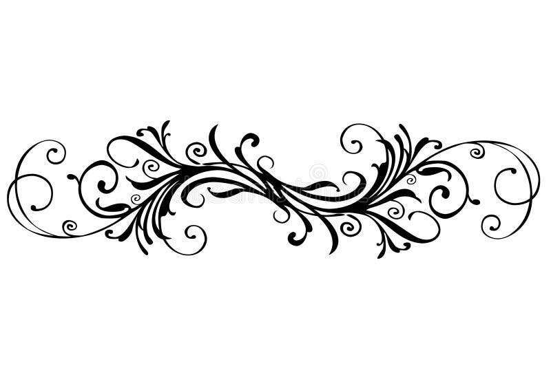 Floral border vector illustration