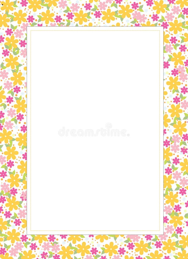Floral border stock illustration