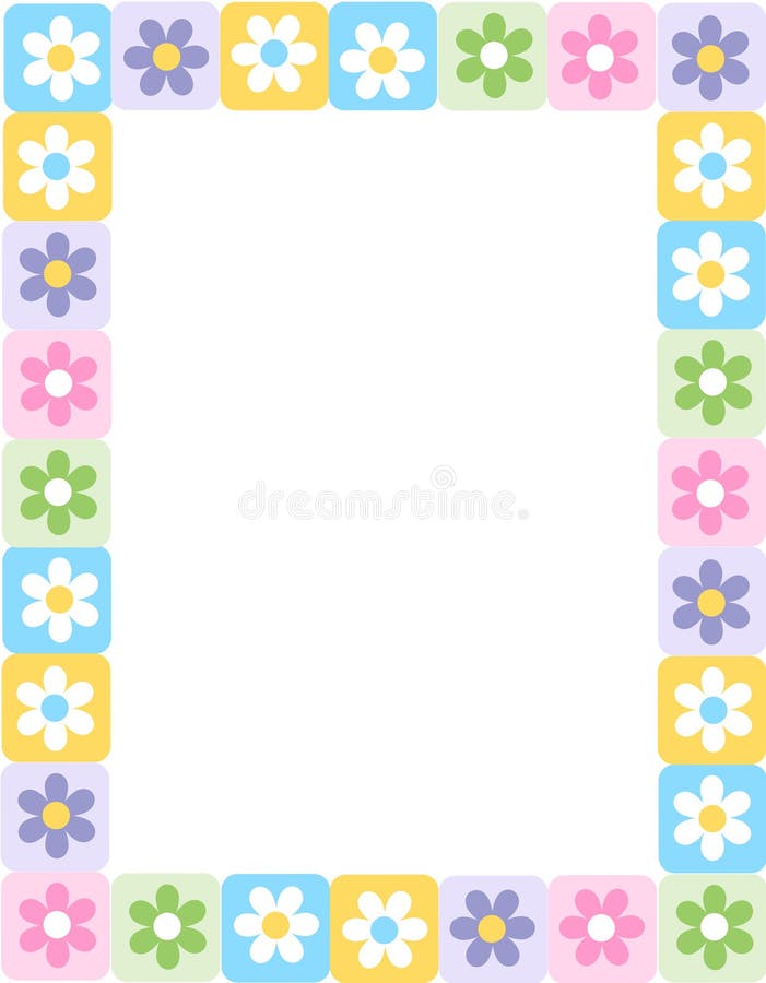 Floral border stock illustration