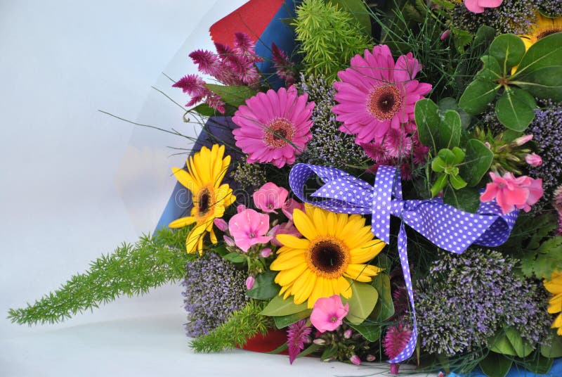 Floral Bouquet of Different Flowers Stock Photo Image of blossom