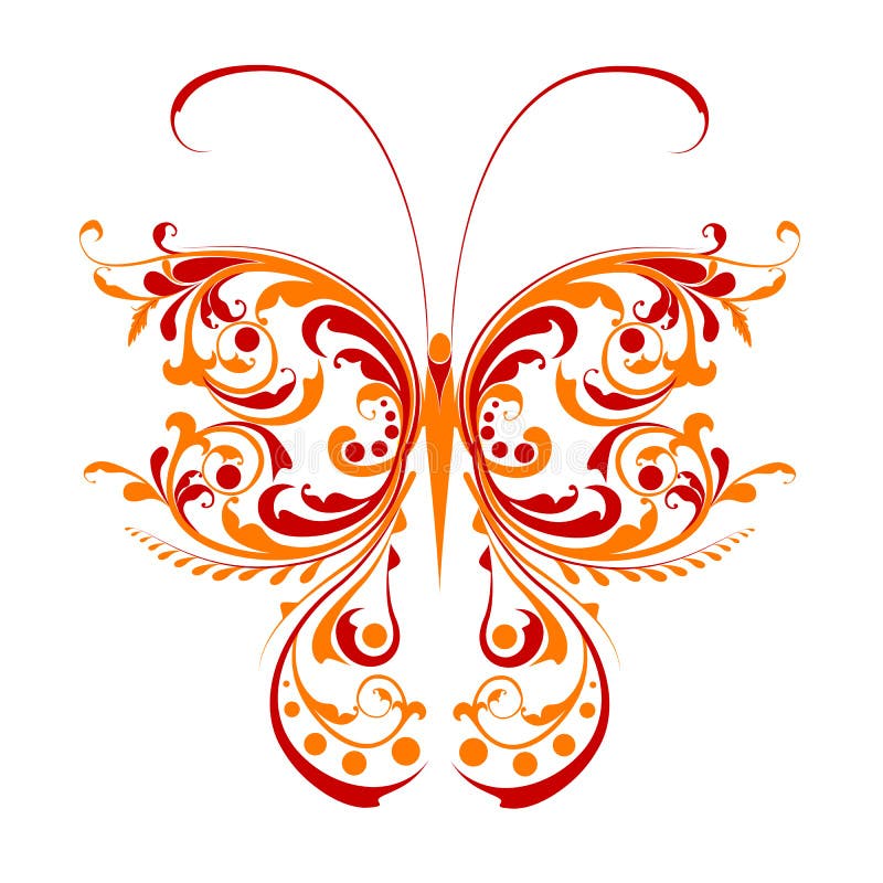 Floral butterfly