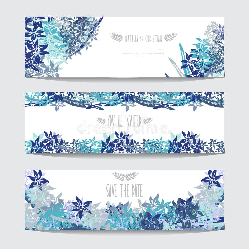 Floral cards set