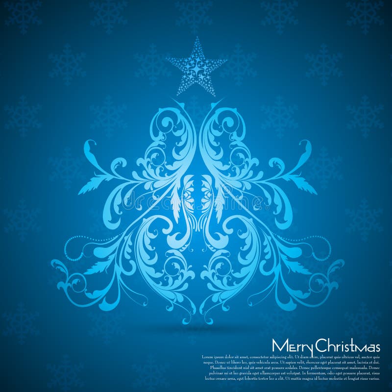 Floral christmas card