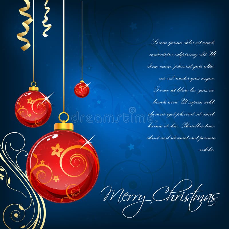 Floral christmas card