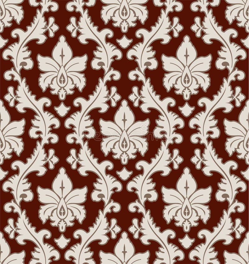 Floral damask pattern