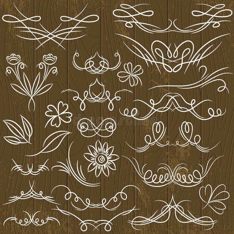 Download Floral Decorative Borders, Ornamental Rules, Divid Stock Vector - Illustration of drawing, frame: 39501489
